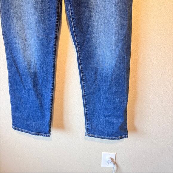 Levi’s Blue Ribcage Straight Button Fly Jeans Womens 32 Casual Classic Denim - Picture 3 of 12